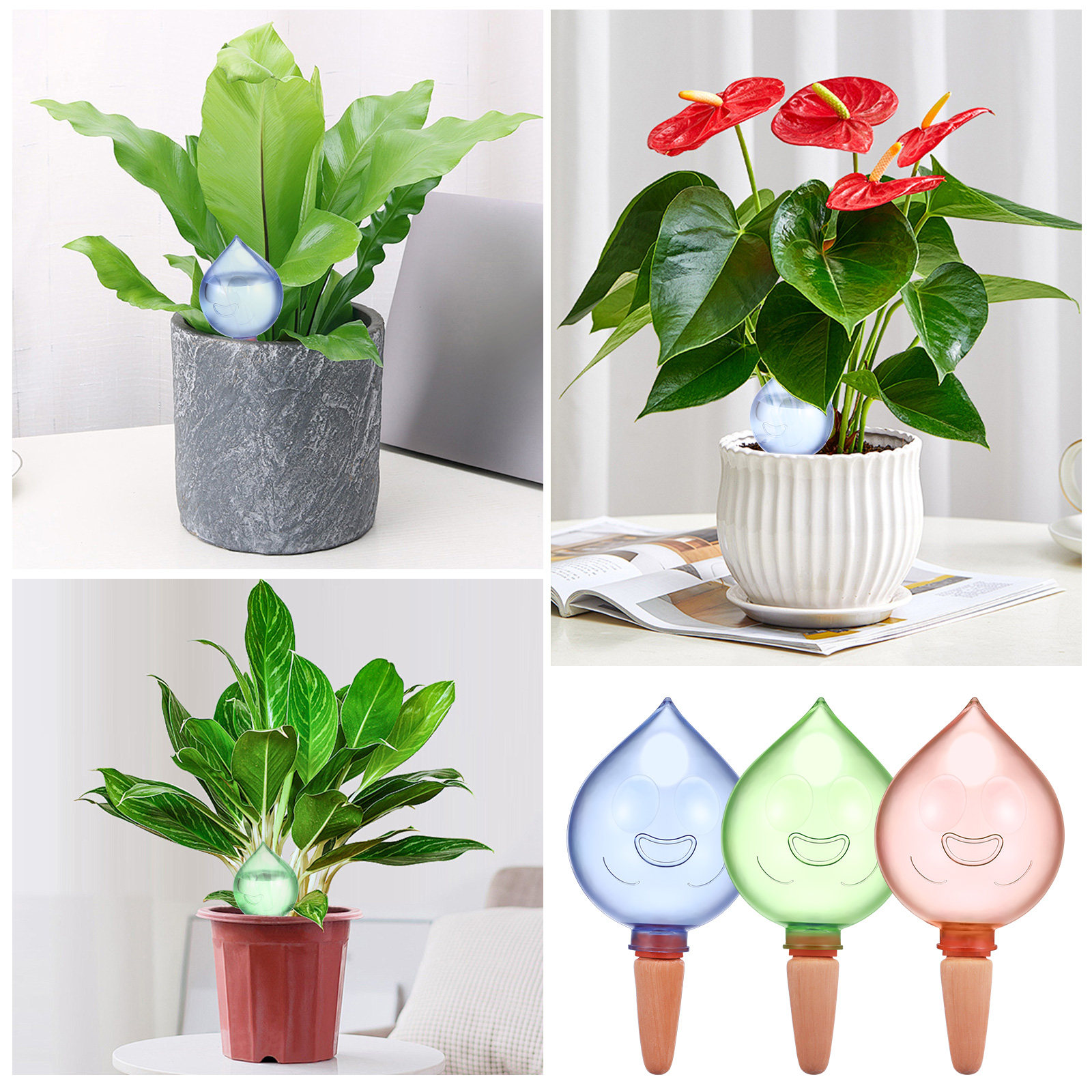 3個入り 自動給水球型プランター用インサート。屋内・屋外のガ - Self Watering Insert のレビューと価格